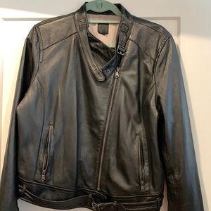 Gap Black leather jacket